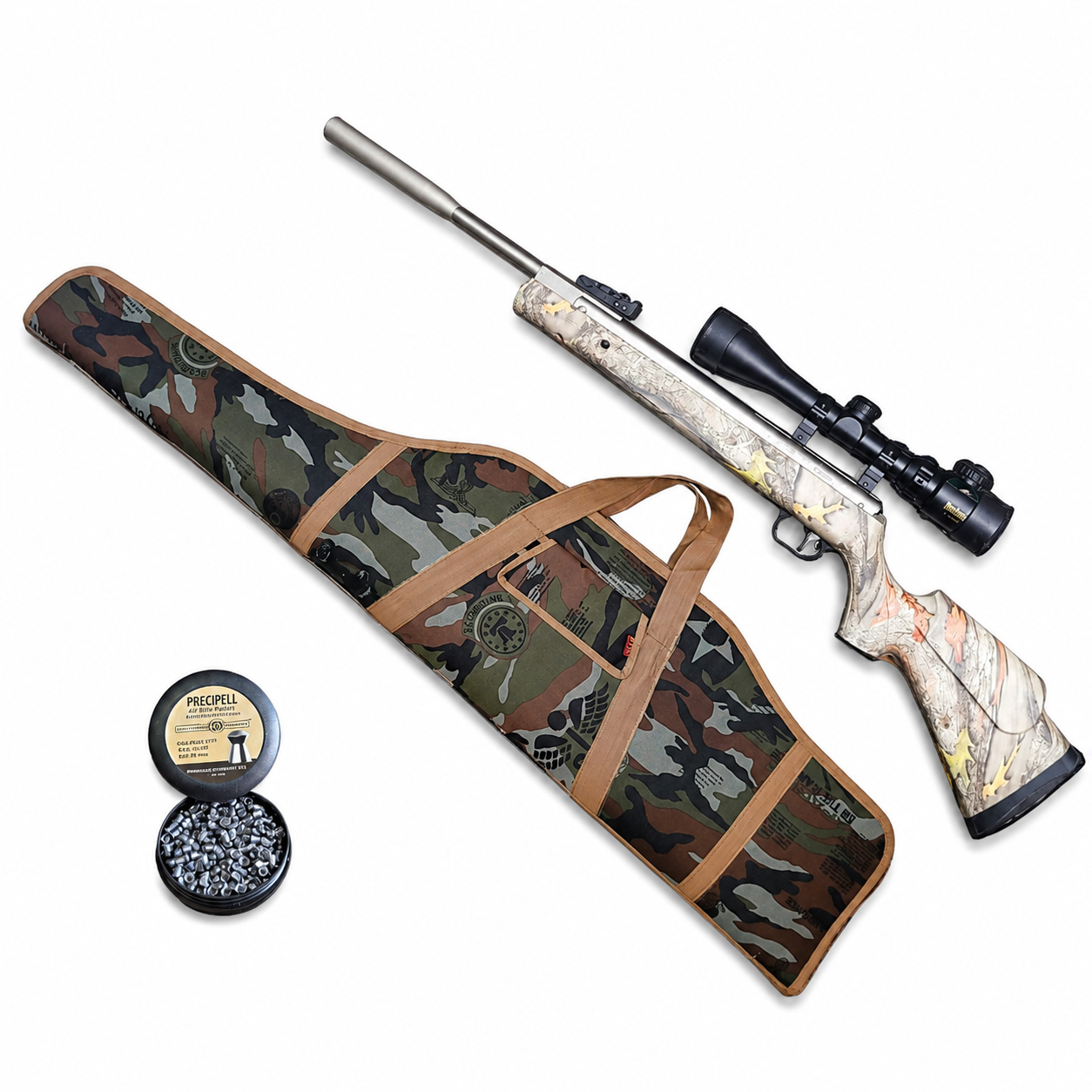 PRECIHOLE NX200 ATHENA BLACK AIR RIFLE COMBO