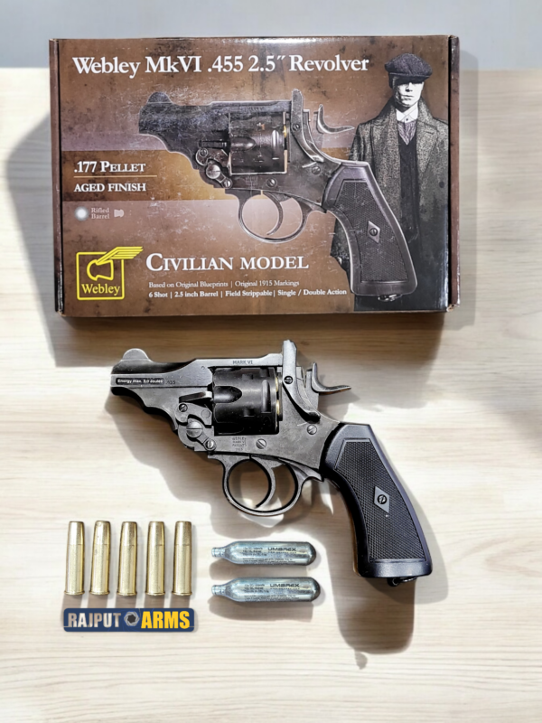 Webley MkVI .455 Co2 Revolver 2.5"